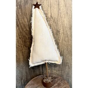 Fabric Christmas Tree Home Holiday Decor Gift NEW FAST Ship Primitive Boho